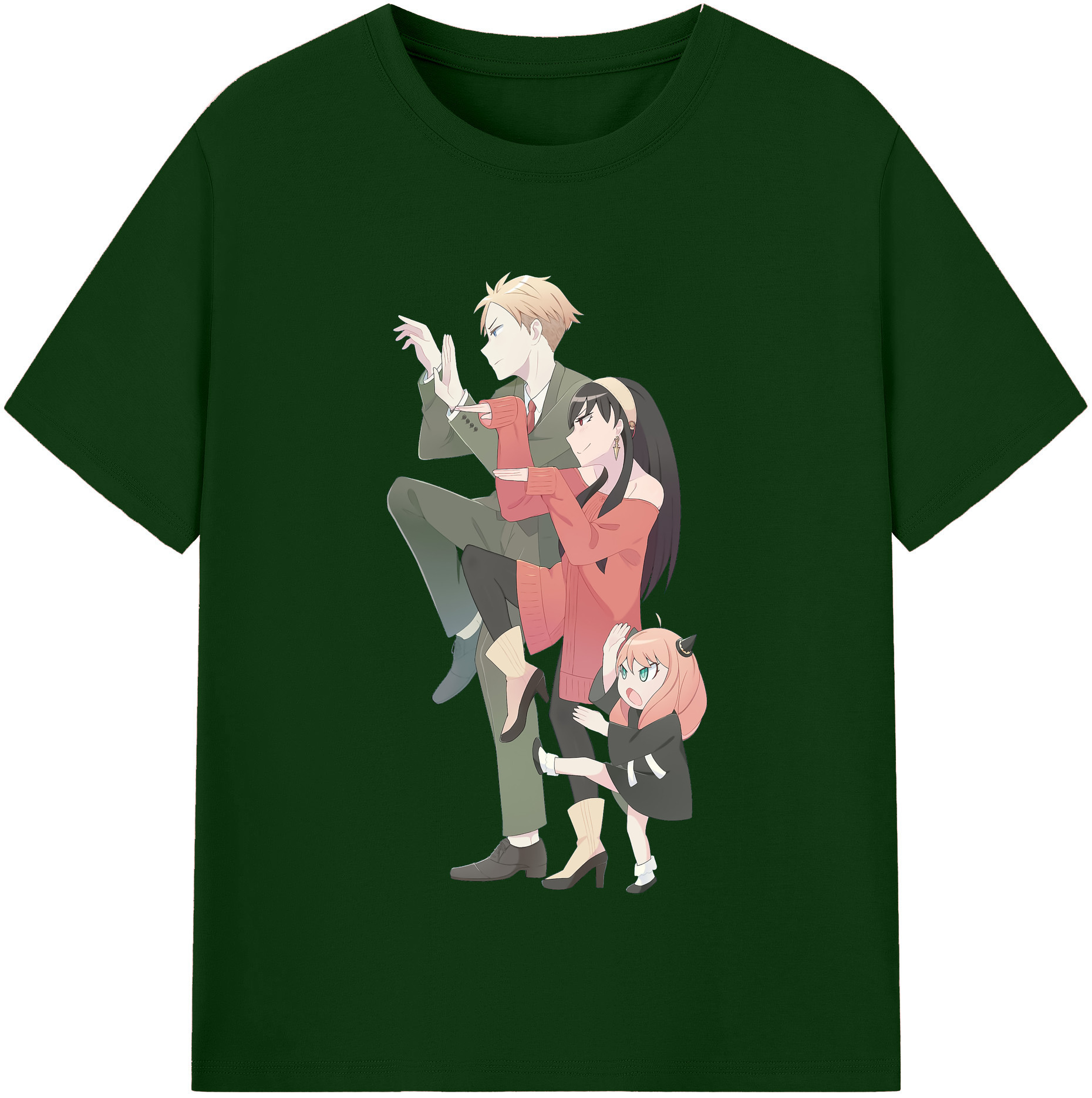 （画像用） SPY×FAMILY间谍家家酒 綿100％半袖Tシャツ（フロントプリント）